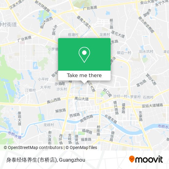 身泰经络养生(市桥店) map