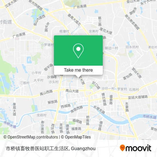 市桥镇畜牧兽医站职工生活区 map
