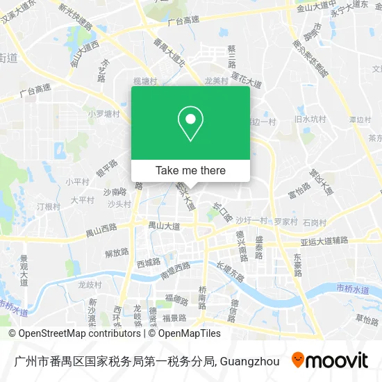 广州市番禺区国家税务局第一税务分局 map