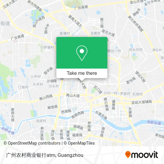 广州农村商业银行atm map