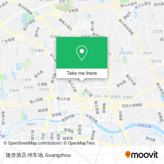隆堡酒店-停车场 map