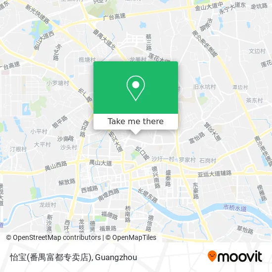 怡宝(番禺富都专卖店) map