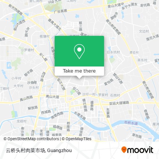 云桥头村肉菜市场 map