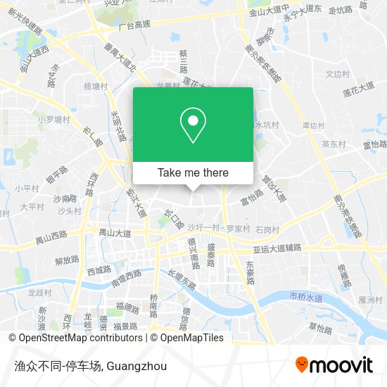 渔众不同-停车场 map