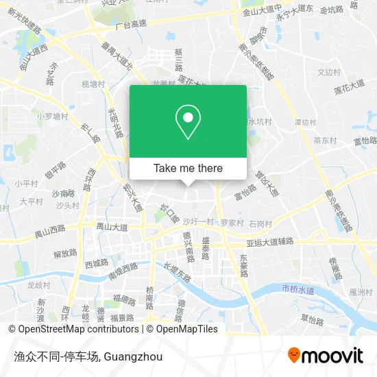 渔众不同-停车场 map