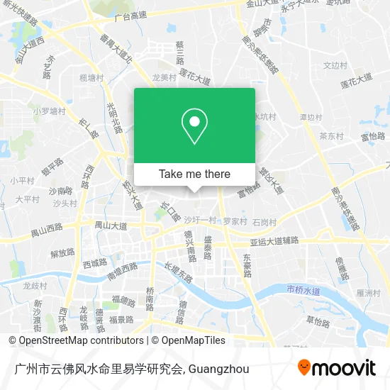 广州市云佛风水命里易学研究会 map