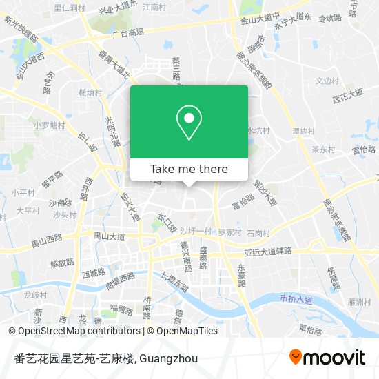 番艺花园星艺苑-艺康楼 map