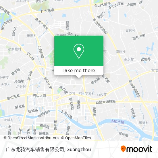 广东龙骑汽车销售有限公司 map