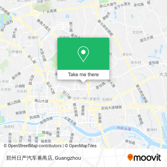 郑州日产汽车番禺店 map