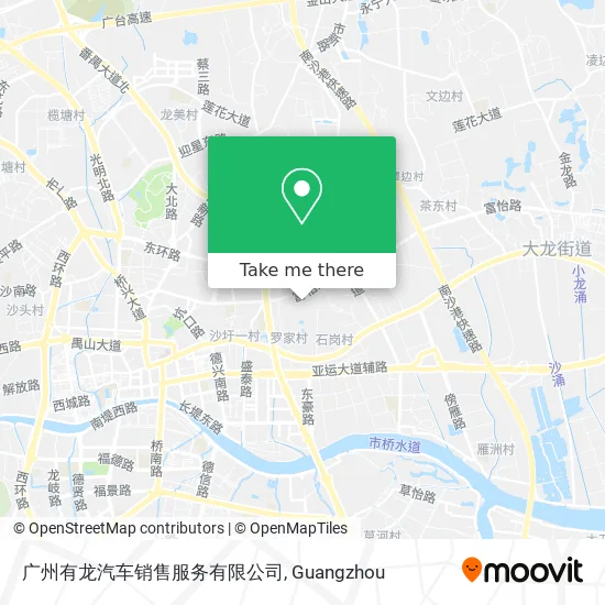 广州有龙汽车销售服务有限公司 map