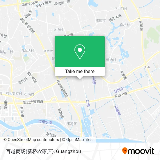 百越商场(新桥农家店) map