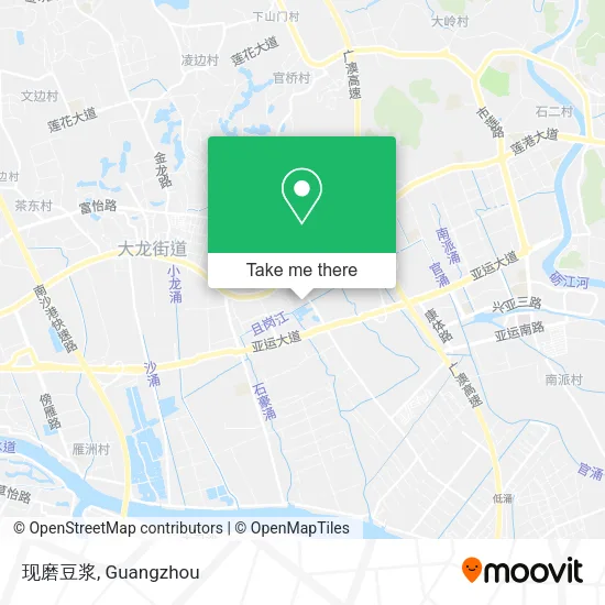 现磨豆浆 map