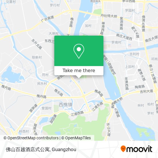 佛山百越酒店式公寓 map