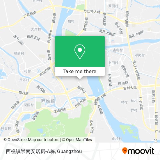 西樵镇崇南安居房-A栋 map