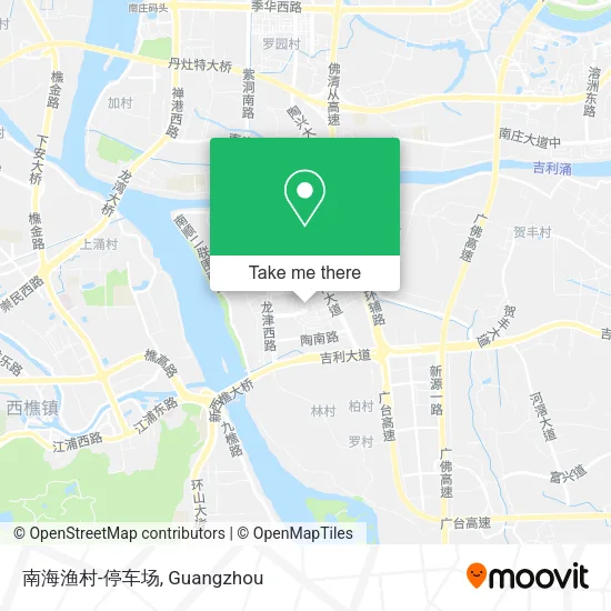 南海渔村-停车场 map