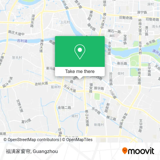 福满家窗帘 map