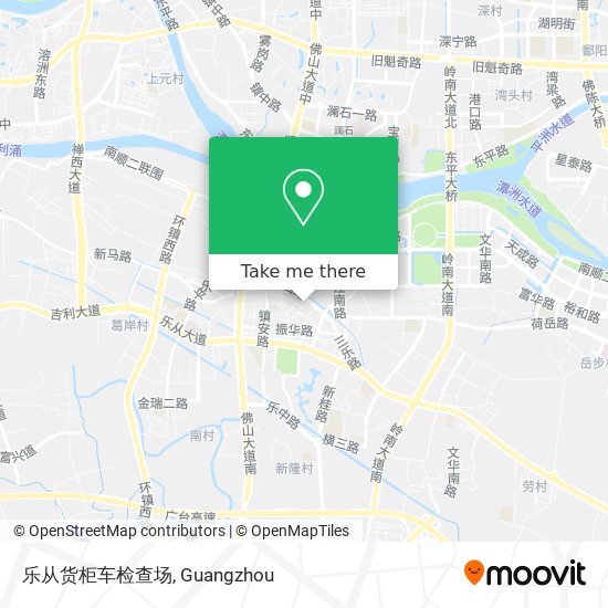 乐从货柜车检查场 map