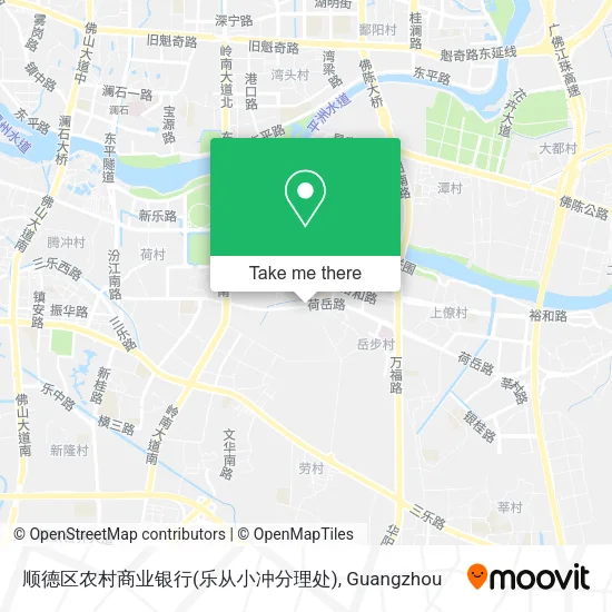 顺德区农村商业银行(乐从小冲分理处) map