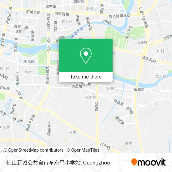 佛山新城公共自行车东平小学站 map