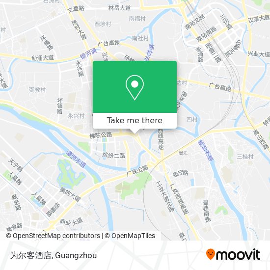 为尔客酒店 map