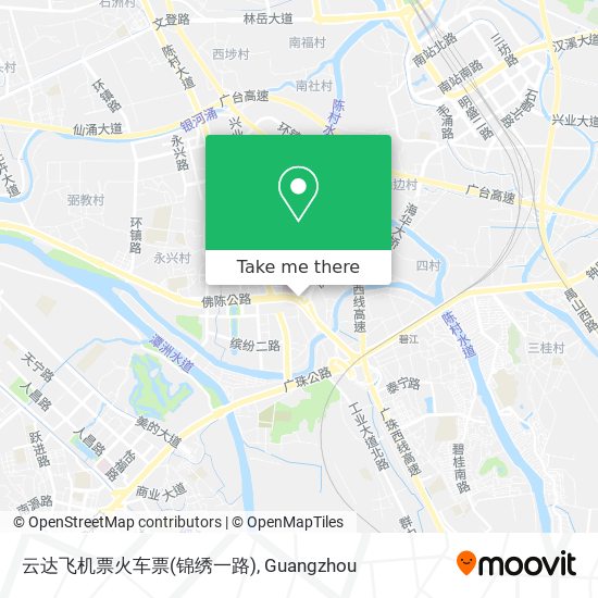 云达飞机票火车票(锦绣一路) map