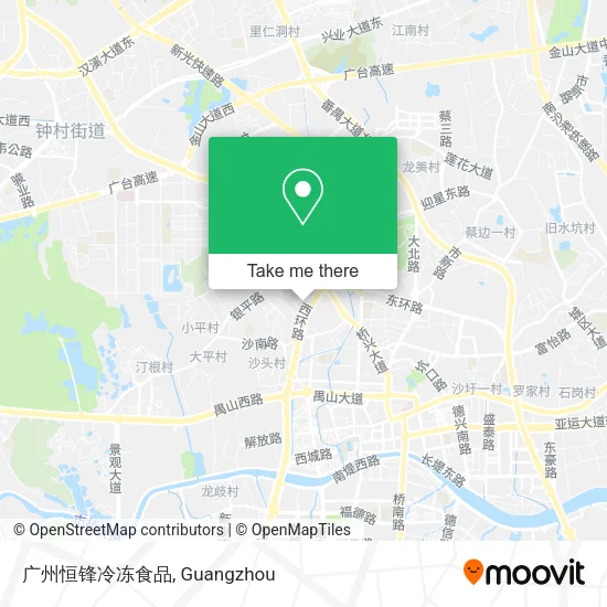 广州恒锋冷冻食品 map