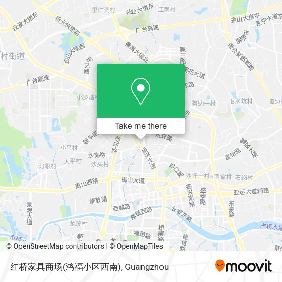 红桥家具商场(鸿福小区西南) map