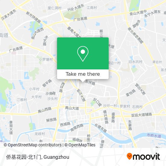 侨基花园-北1门 map