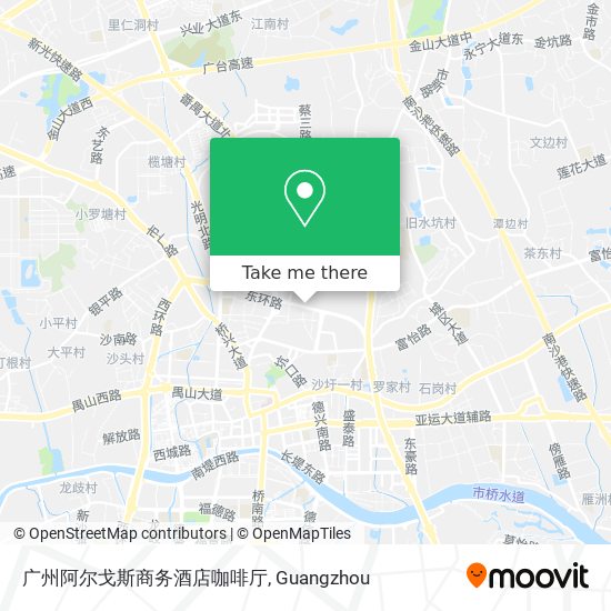 广州阿尔戈斯商务酒店咖啡厅 map