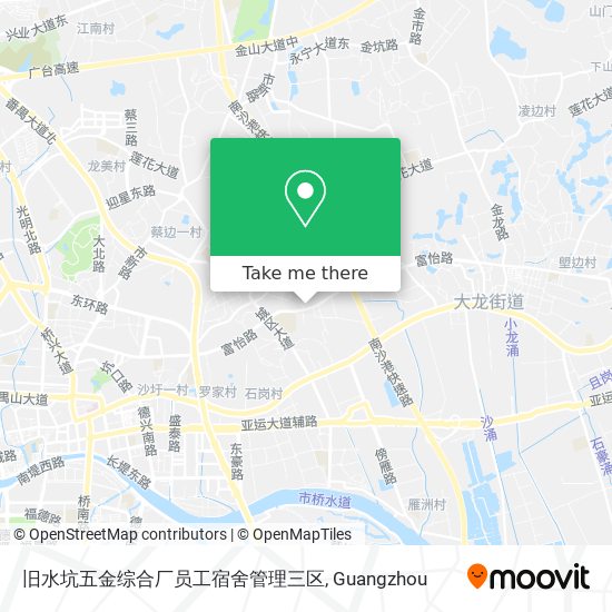 旧水坑五金综合厂员工宿舍管理三区 map