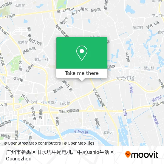 广州市番禺区旧水坑牛尾电机厂牛尾ushio生活区 map