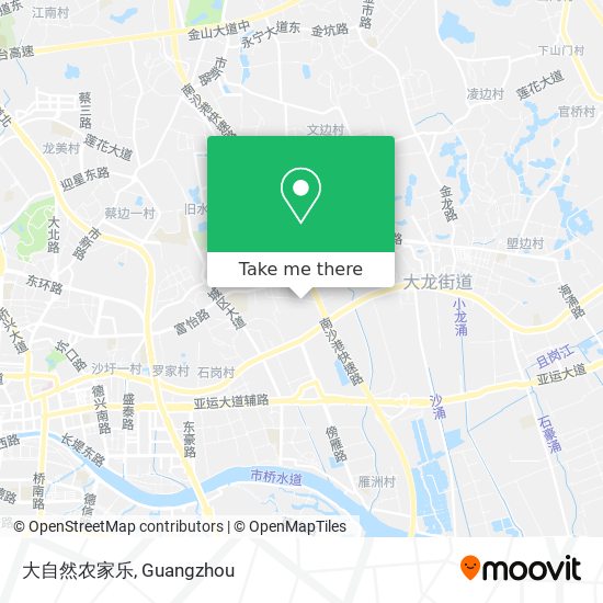 大自然农家乐 map