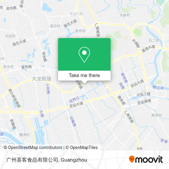 广州喜客食品有限公司 map