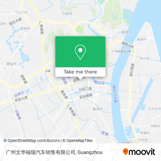 广州文华福瑞汽车销售有限公司 map