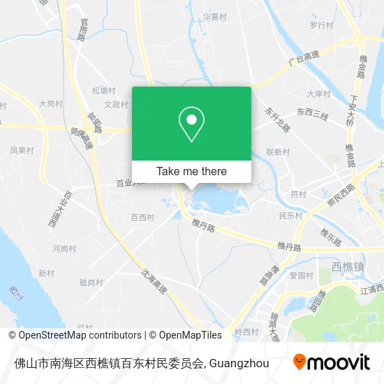 佛山市南海区西樵镇百东村民委员会 map