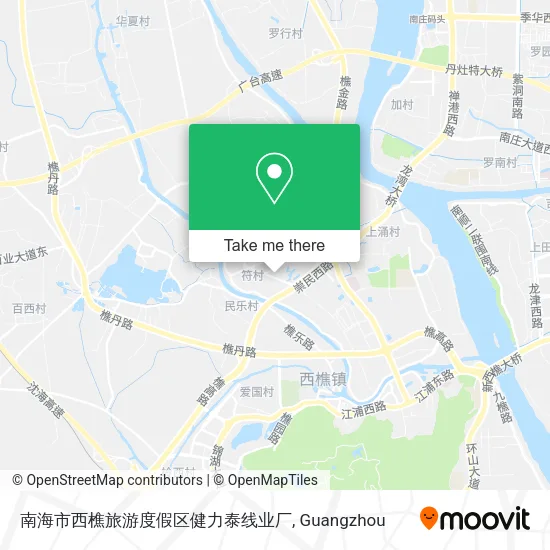 南海市西樵旅游度假区健力泰线业厂 map