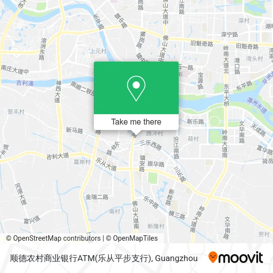 顺德农村商业银行ATM(乐从平步支行) map