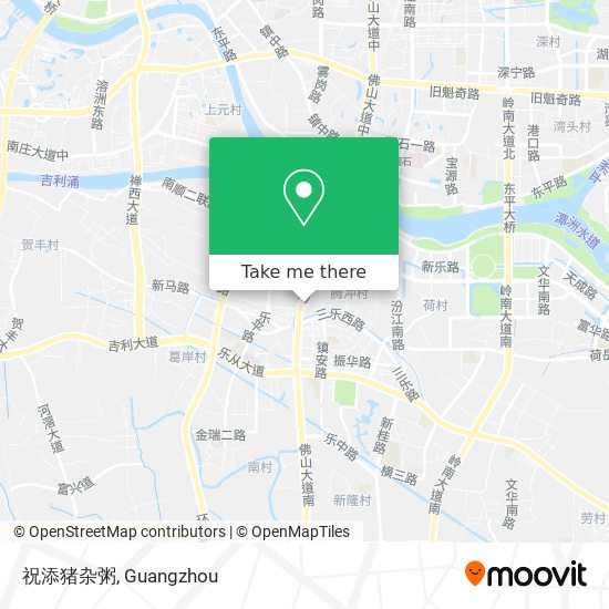 祝添猪杂粥 map