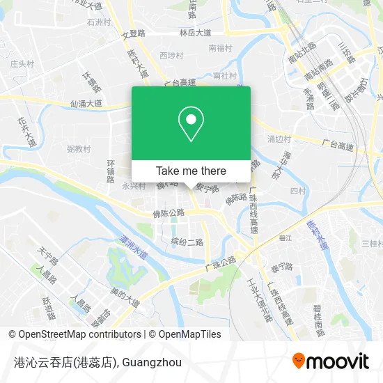 港沁云吞店(港蕊店) map