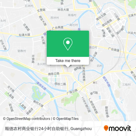 顺德农村商业银行24小时自助银行 map
