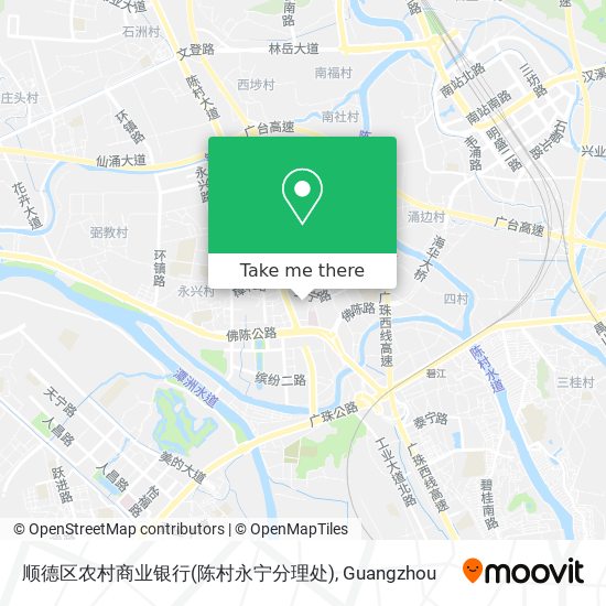 顺德区农村商业银行(陈村永宁分理处) map