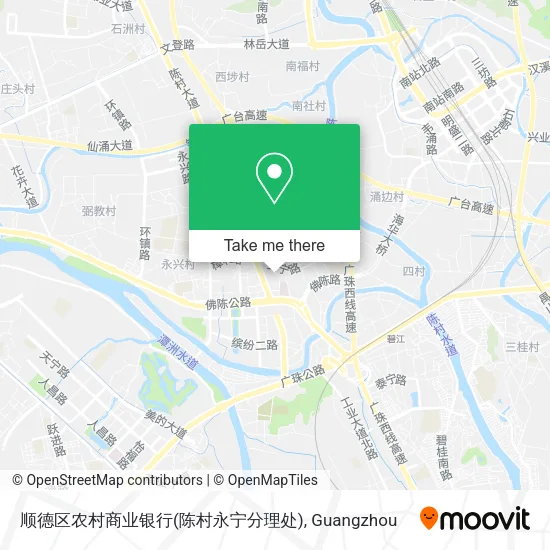 顺德区农村商业银行(陈村永宁分理处) map
