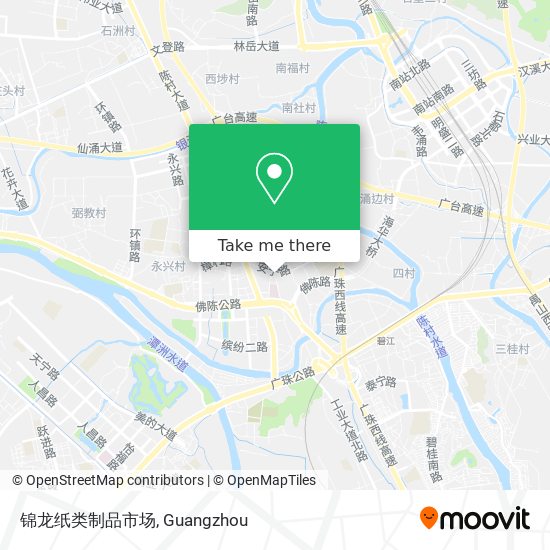 锦龙纸类制品市场 map