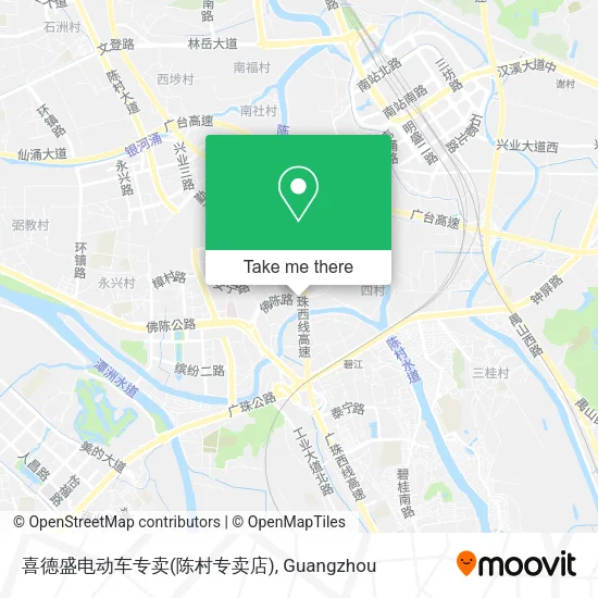 喜德盛电动车专卖(陈村专卖店) map