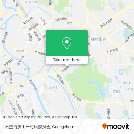 石壁街屏山一村民委员会 map