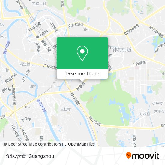 华民饮食 map