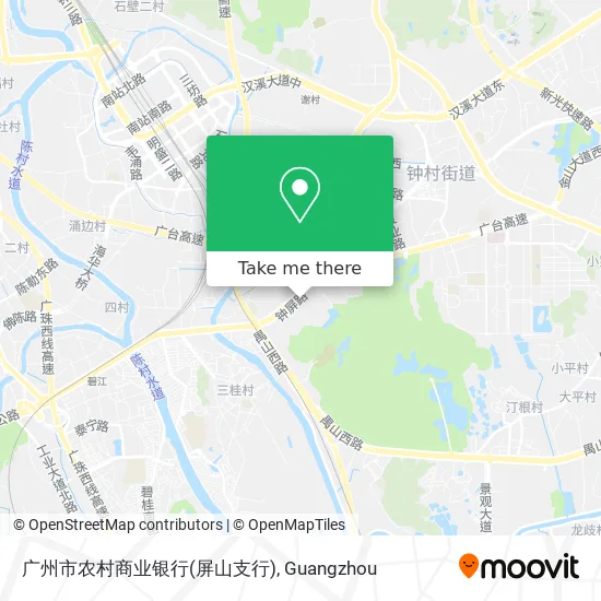 广州市农村商业银行(屏山支行) map