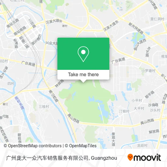 广州庞大一众汽车销售服务有限公司 map