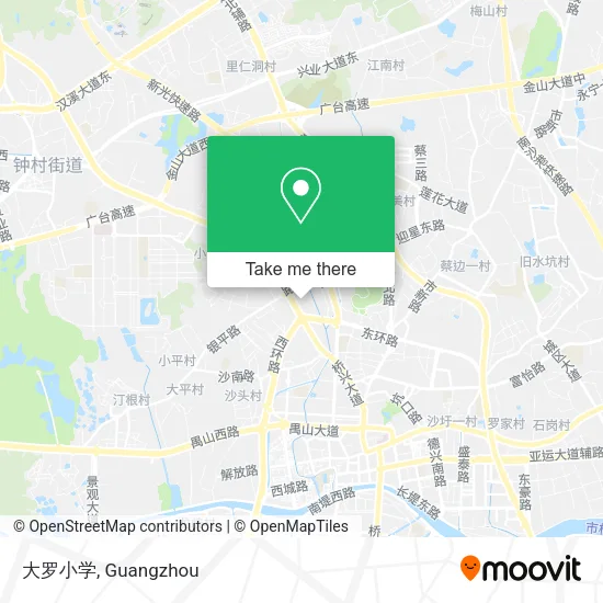 大罗小学 map