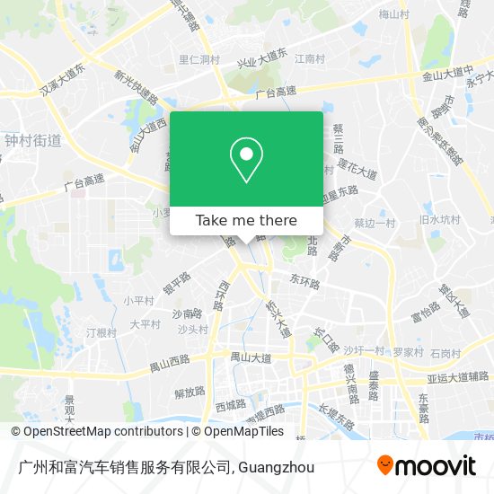 广州和富汽车销售服务有限公司 map
